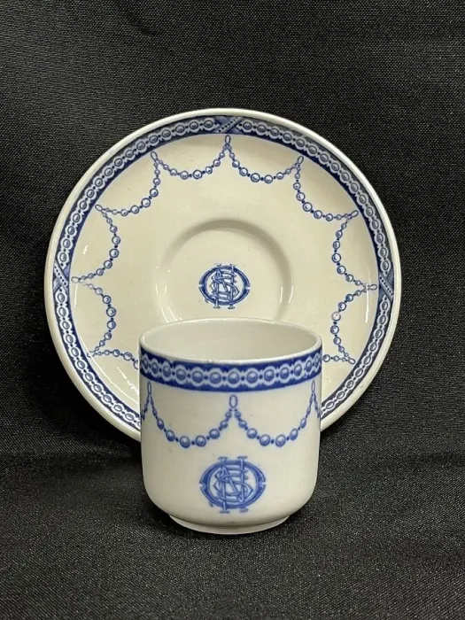 Framed Print : White Star Line, Stonier OSNC demitasse cup and saucer Framed Print : White Star Line, Stonier OSNC demitasse cup and saucer