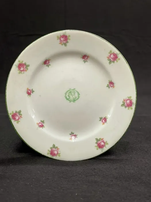 Framed Print : White Star Line, Stonier rose pattern tea plate Framed Print : White Star Line, Stonier rose pattern tea plate