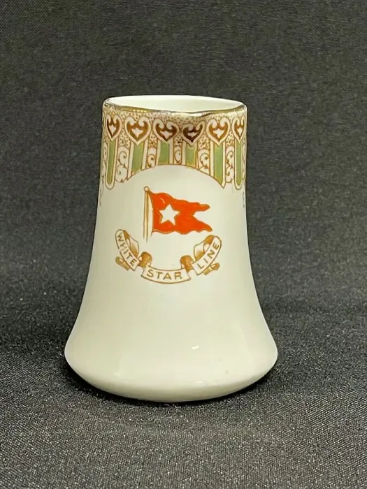Framed Print : White Star Line, Stonier Wisteria pattern milk jug Framed Print : White Star Line, Stonier Wisteria pattern milk jug