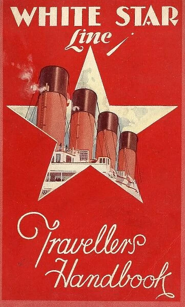 White Star Line - Travellers Handbook cover design