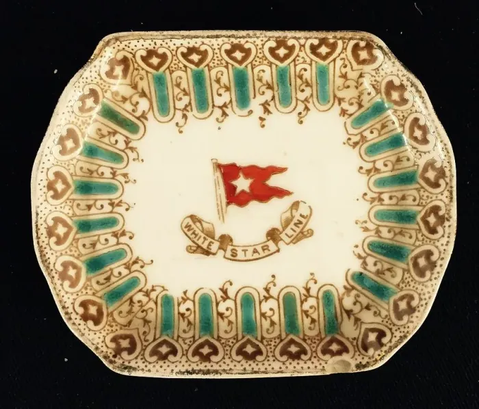 Framed Print : White Star Line - Wisteria pie dish