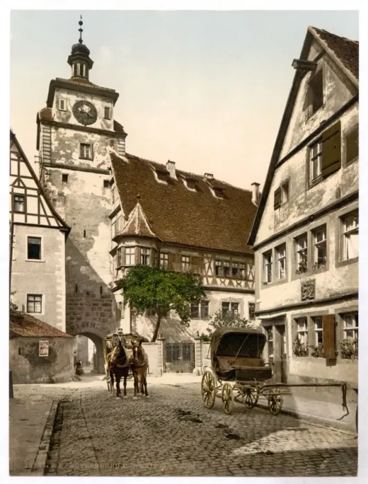 Framed Print : White Tower (i. e. Weisser Turm), Rothenburg (i. e. ob der Tau Framed Print : White Tower (i. e. Weisser Turm), Rothenburg (i. e. ob der Tau