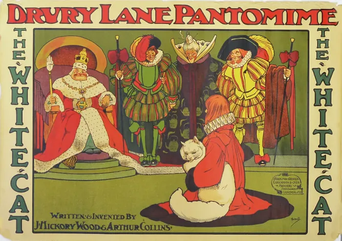 Framed Print : Whitecat. An uncommon Edwardian Theatre Royal pantomime poster for The White Cat Framed Print : Whitecat. An uncommon Edwardian Theatre Royal pantomime poster for The White Cat