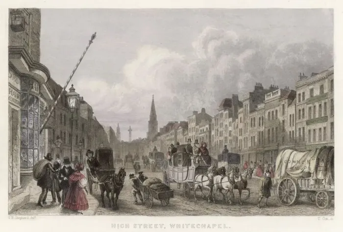 Framed Print : WHITECHAPEL HIGH STREET Framed Print : WHITECHAPEL HIGH STREET