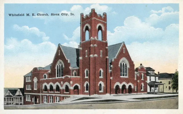 Framed Print : Whitefield Methodist Episcopal Church, Sioux City, Iowa, USA Date: circa 1920 Framed Print : Whitefield Methodist Episcopal Church, Sioux City, Iowa, USA Date: circa 1920