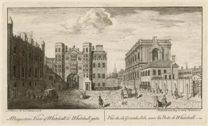 Framed Print : Whitehall in 1746 Framed Print : Whitehall in 1746