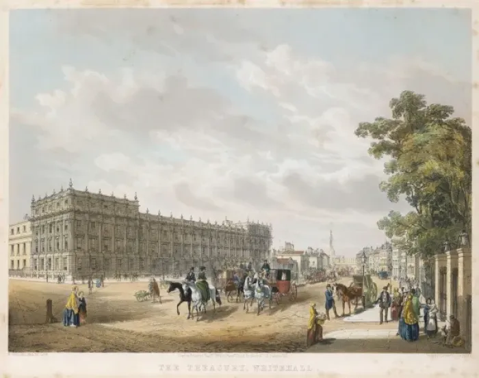 Framed Print : Whitehall 1852 Framed Print : Whitehall 1852