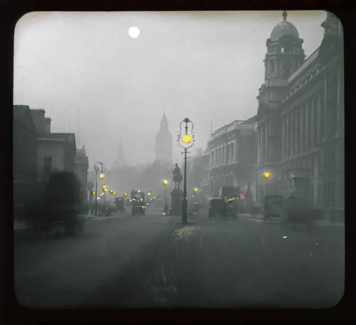 Framed Print : Whitehall - Lantern Slide Framed Print : Whitehall - Lantern Slide