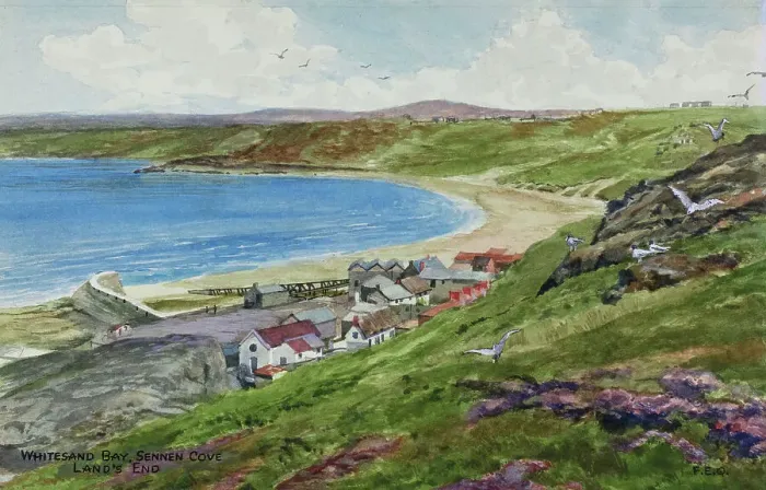 Framed Print : Whitesand Bay, Sennen Cove, Land's End, Cornwall Framed Print : Whitesand Bay, Sennen Cove, Land's End, Cornwall