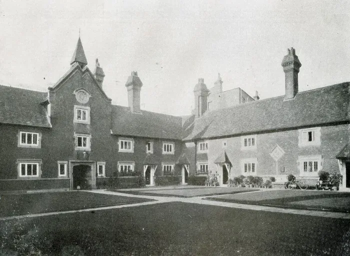 Framed Print : Whitgift Hospital, Quadrangle and Clock Front, Croydon Framed Print : Whitgift Hospital, Quadrangle and Clock Front, Croydon