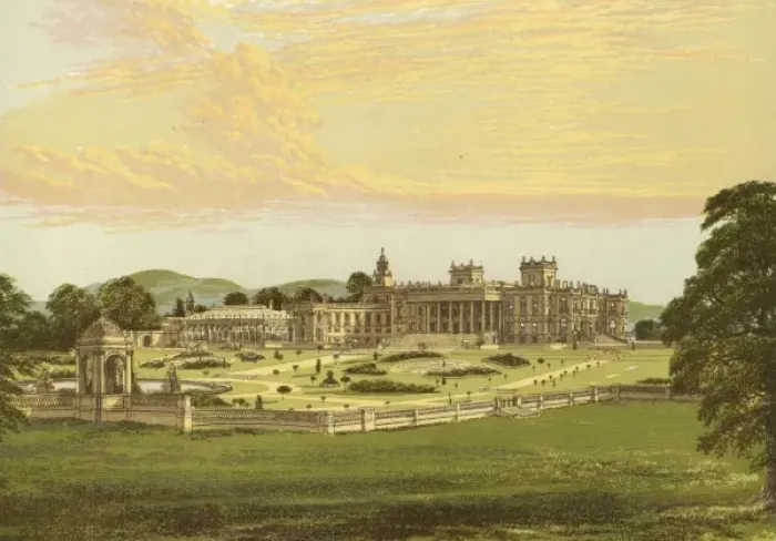 Framed Print : Whitley Court / Worcs 1879 Framed Print : Whitley Court / Worcs 1879