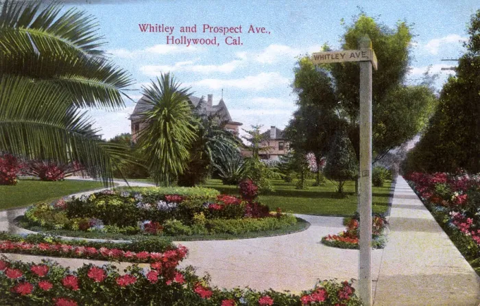 Framed Print : Whitley and Prospect Avenue, Hollywood, California, USA Framed Print : Whitley and Prospect Avenue, Hollywood, California, USA