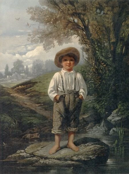 Whittiers barefooted boy