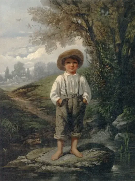 Framed Print : Whittiers barefooted boy Framed Print : Whittiers barefooted boy