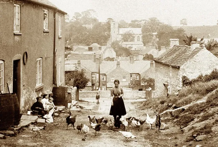 Framed Print : Whitwell near Worksop from Babestone Moor early 1900s Framed Print : Whitwell near Worksop from Babestone Moor early 1900s