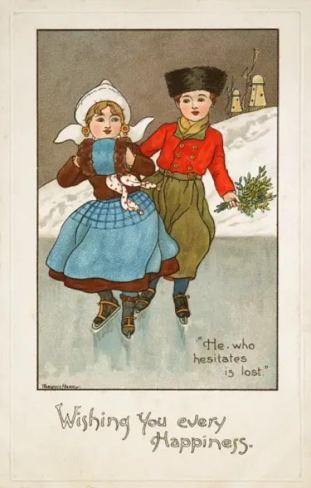 Framed Print : He who hesitates is lost, by Florence Hardy Framed Print : He who hesitates is lost, by Florence Hardy
