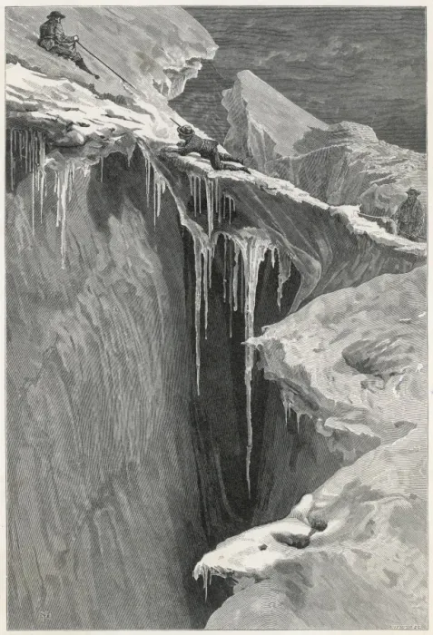 Framed Print : Whymper climbs the Matterhorn