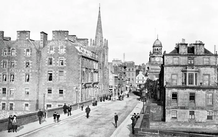Framed Print : Wick Bridge Street early 1900s Framed Print : Wick Bridge Street early 1900s
