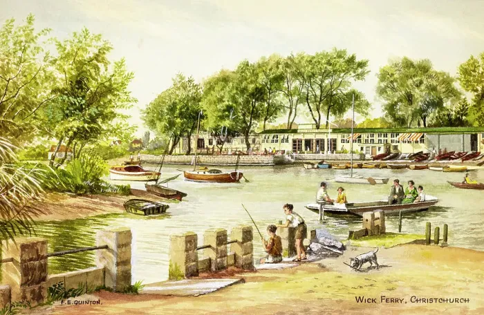 Framed Print : Wick Ferry, Christchurch, Dorset Framed Print : Wick Ferry, Christchurch, Dorset
