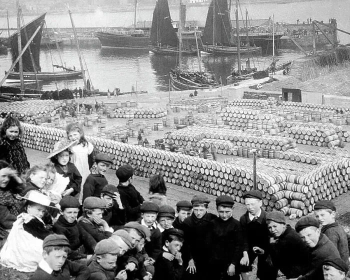 Framed Print : Wick Harbour Scotland Victorian period Framed Print : Wick Harbour Scotland Victorian period