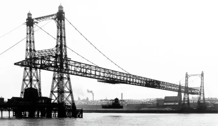 Framed Print : Widnes Transporter Bridge, early 1900s Framed Print : Widnes Transporter Bridge, early 1900s