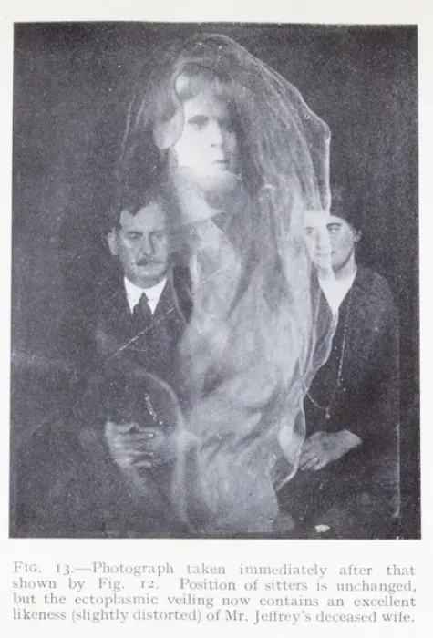 Framed Print : Wife with Spirit head of Husband Framed Print : Wife with Spirit head of Husband
