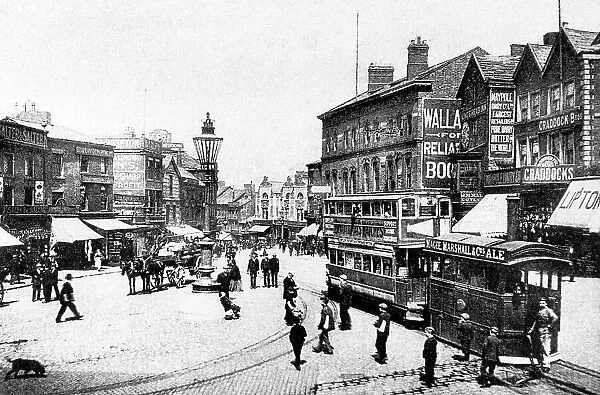 Wigan Old Market Place Victorian period