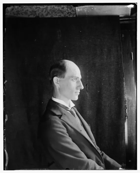 Framed Print : Wilbur Wright, age 30, seated facing right, half-length side Framed Print : Wilbur Wright, age 30, seated facing right, half-length side