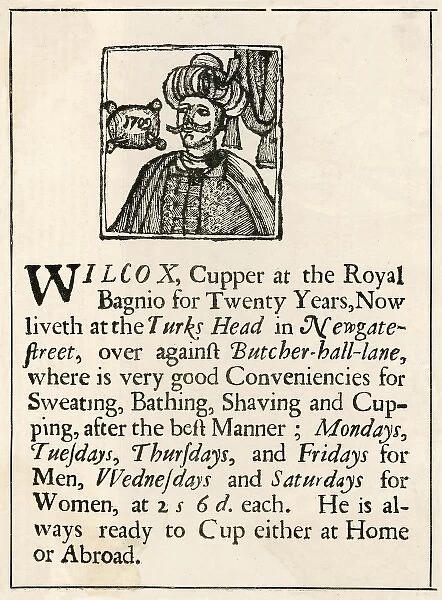 Wilcox the Cupper  /  Advert