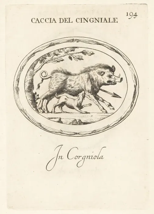 Framed Print : Wild boar hunting in ancient Rome Framed Print : Wild boar hunting in ancient Rome