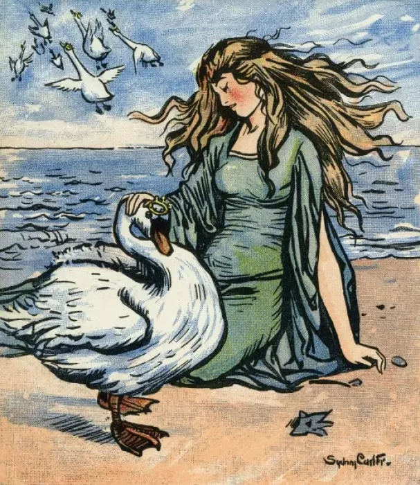 The Wild Swans Print: 20th Century Enchantment. Art Prints