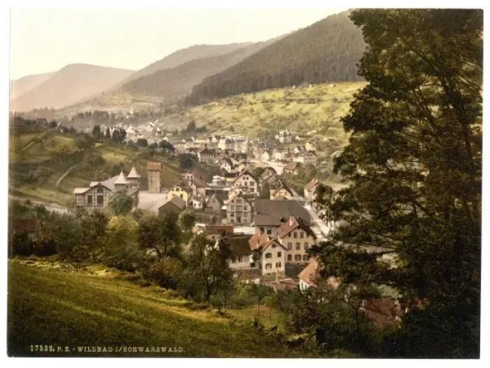 Framed Print : Wildbad, Black Forest, Baden, Germany Framed Print : Wildbad, Black Forest, Baden, Germany