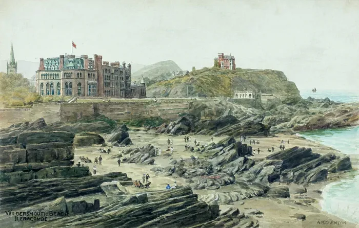 Framed Print : Wildersmouth Beach, Ilfracombe, North Devon Framed Print : Wildersmouth Beach, Ilfracombe, North Devon