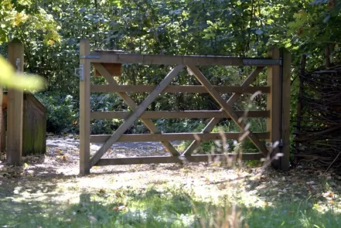 Framed Print : Wildlife Garden gate Framed Print : Wildlife Garden gate
