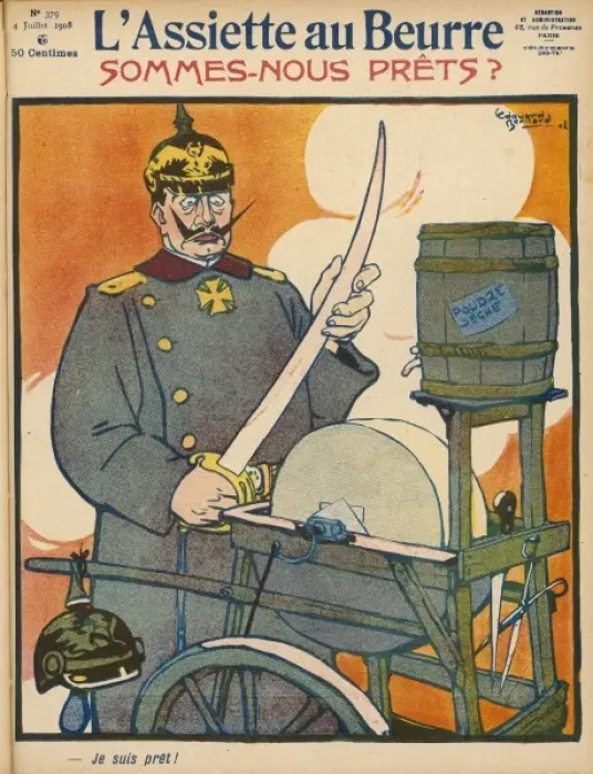 Framed Print : Wilhelm Ii  /  Beurre 1908