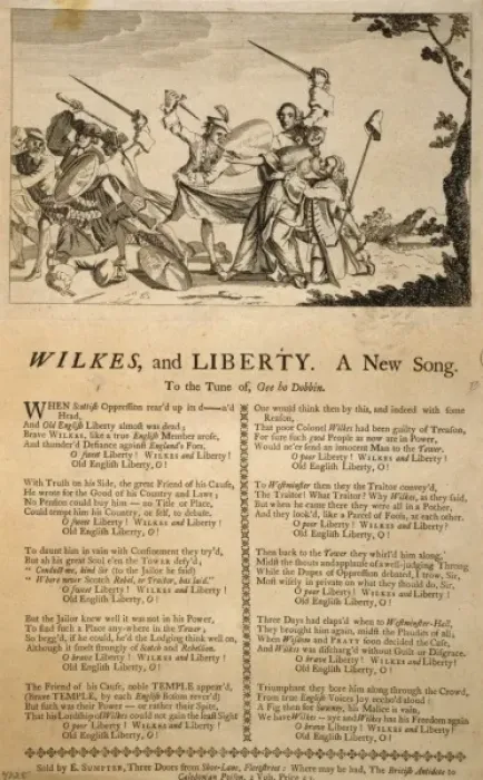 Framed Print : Wilkes, and Liberty--A New Song Framed Print : Wilkes, and Liberty--A New Song