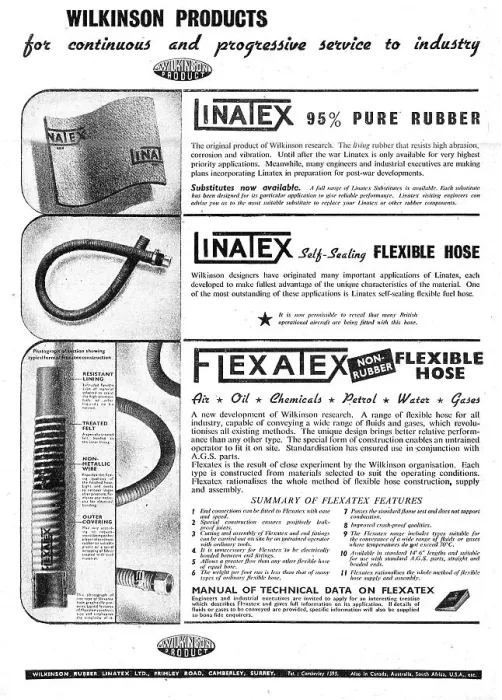 Framed Print : Wilkinson Rubber Linatex. Flexatex Synthetic Rubber Hose Framed Print : Wilkinson Rubber Linatex. Flexatex Synthetic Rubber Hose