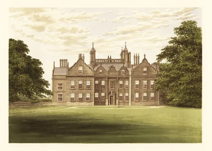 Framed Print : Willesley Hall, Leicestershire, England Framed Print : Willesley Hall, Leicestershire, England