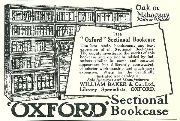William Baker Oxford Bookcase Advertisement