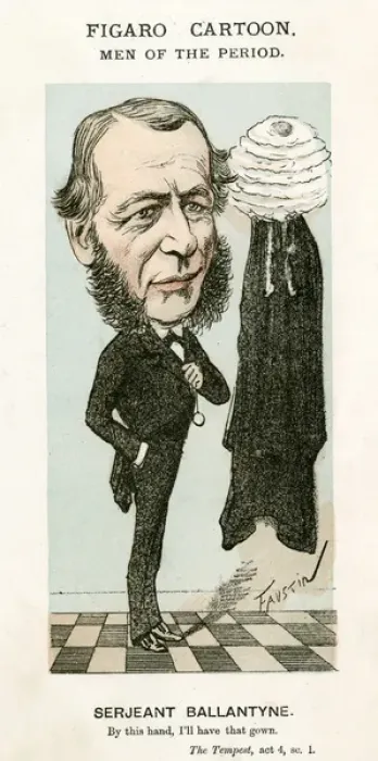 Framed Print : William Ballantine, Cartoon Framed Print : William Ballantine, Cartoon