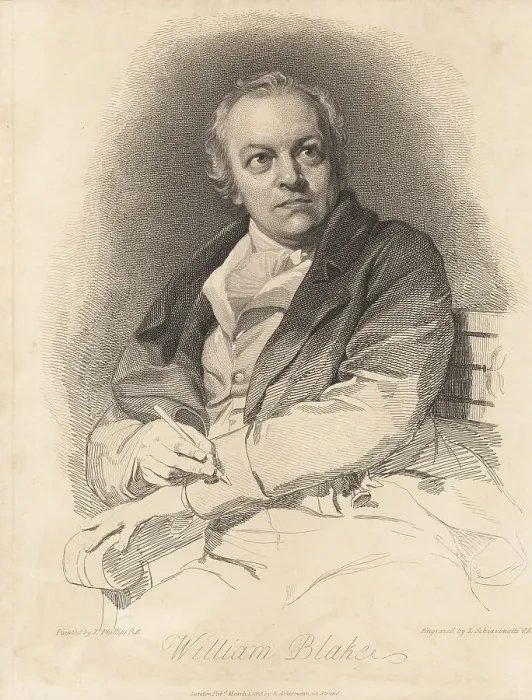 Framed Print : William Blake, English visionary poet and artist Framed Print : William Blake, English visionary poet and artist