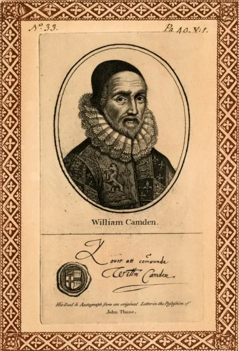 Framed Print : William Camden - antiquarian, historian, topographer Framed Print : William Camden - antiquarian, historian, topographer