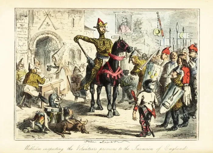 Framed Print : William the Conqueror with his ragtag army of Normans Framed Print : William the Conqueror with his ragtag army of Normans