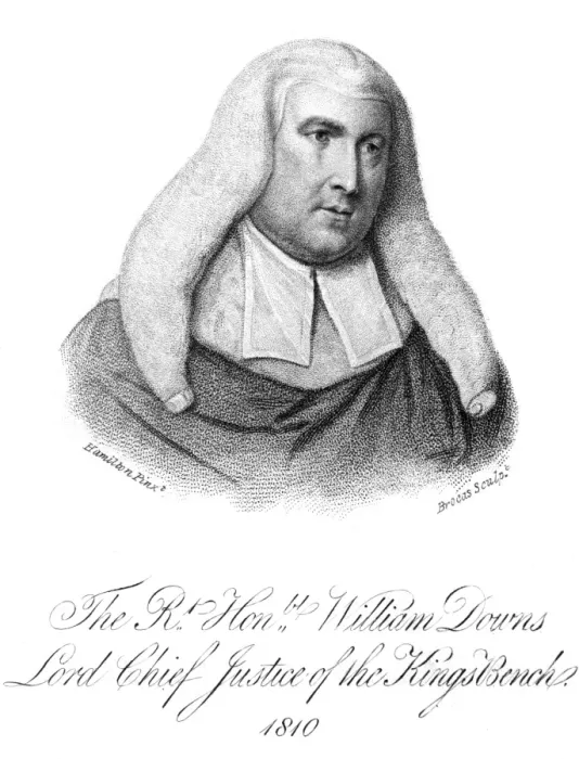 Framed Print : William Downs, Judge