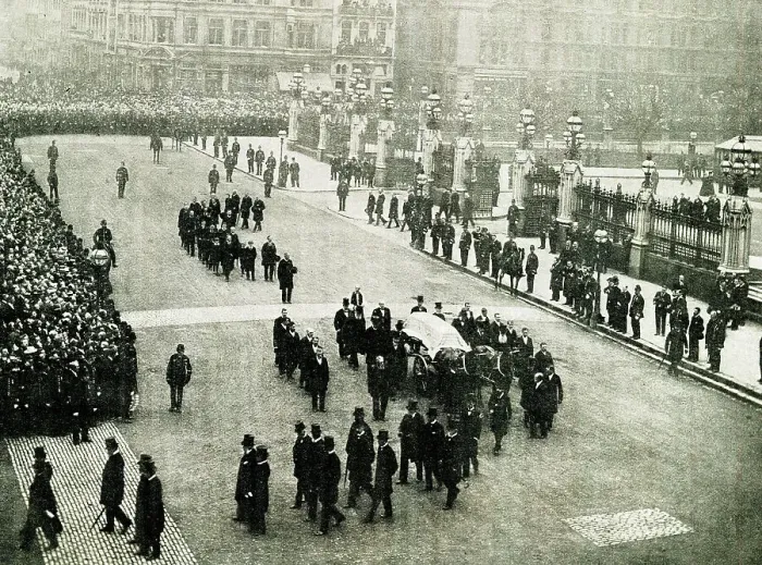 Framed Print : William Ewart Gladstone's state funeral, London Framed Print : William Ewart Gladstone's state funeral, London