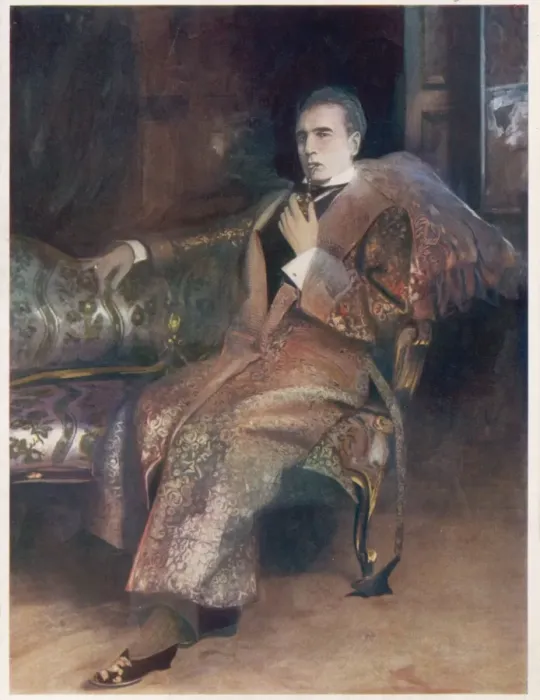 Framed Print : William Gillette  /  Holmes