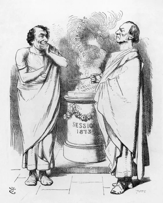 Framed Print : William Gladstone and Benjamin Disraeli Framed Print : William Gladstone and Benjamin Disraeli