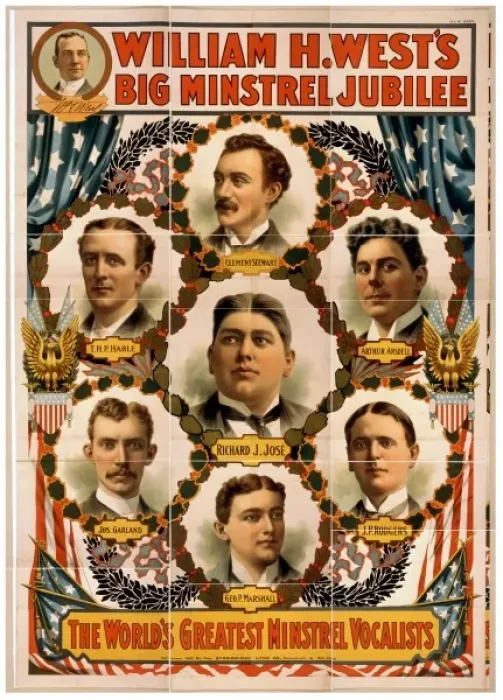 Framed Print : William H. Wests Big Minstrel Jubilee Framed Print : William H. Wests Big Minstrel Jubilee