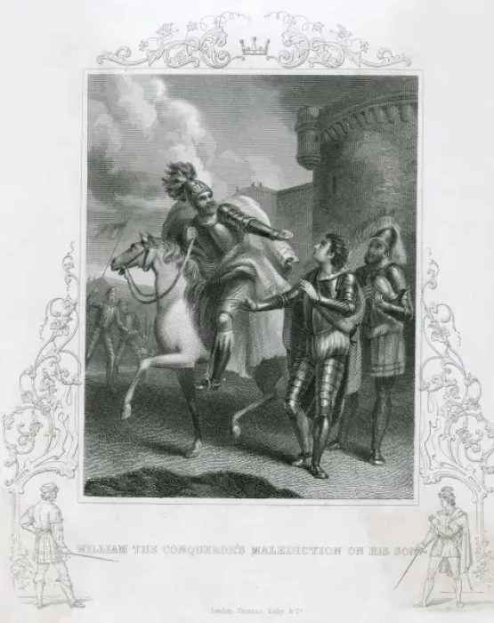 Framed Print : William I curses his son Robert Framed Print : William I curses his son Robert