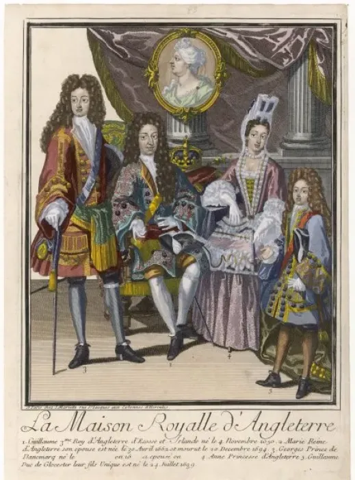 Framed Print : William III & Family Framed Print : William III & Family